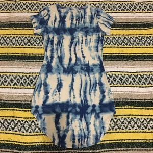 Absolute angle tie dye long shirt dress